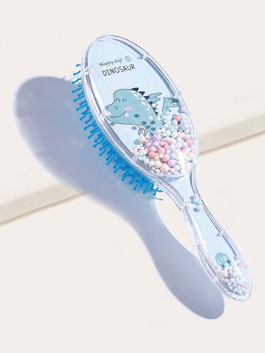 Cartoon Dinosaur Pattern Hair Brush