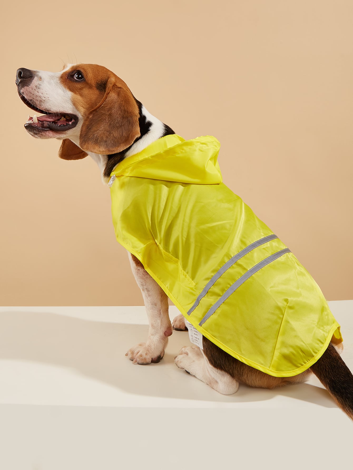 1pc Hooded Pet Raincoat
