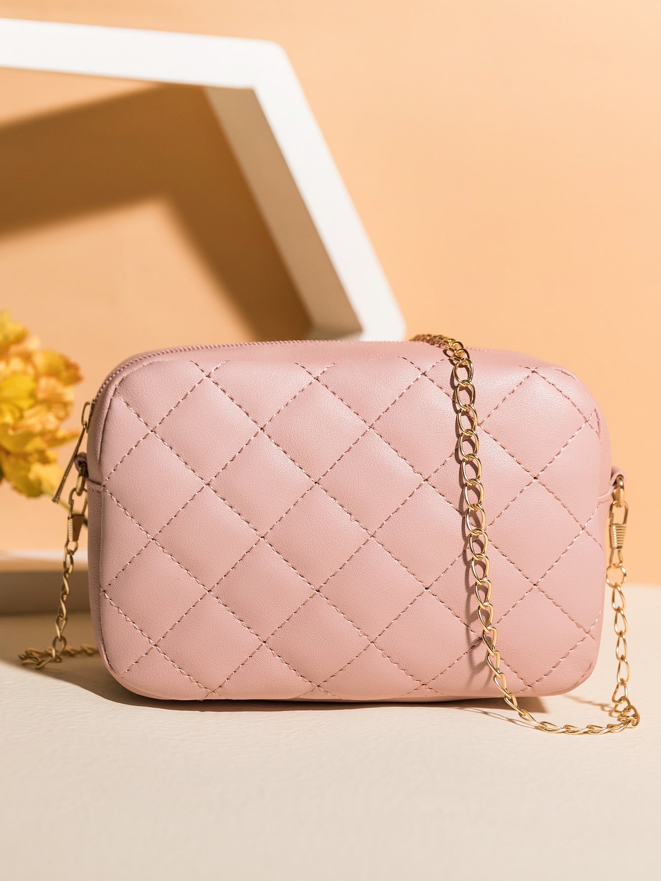 Minimalist Quilted Square Bag