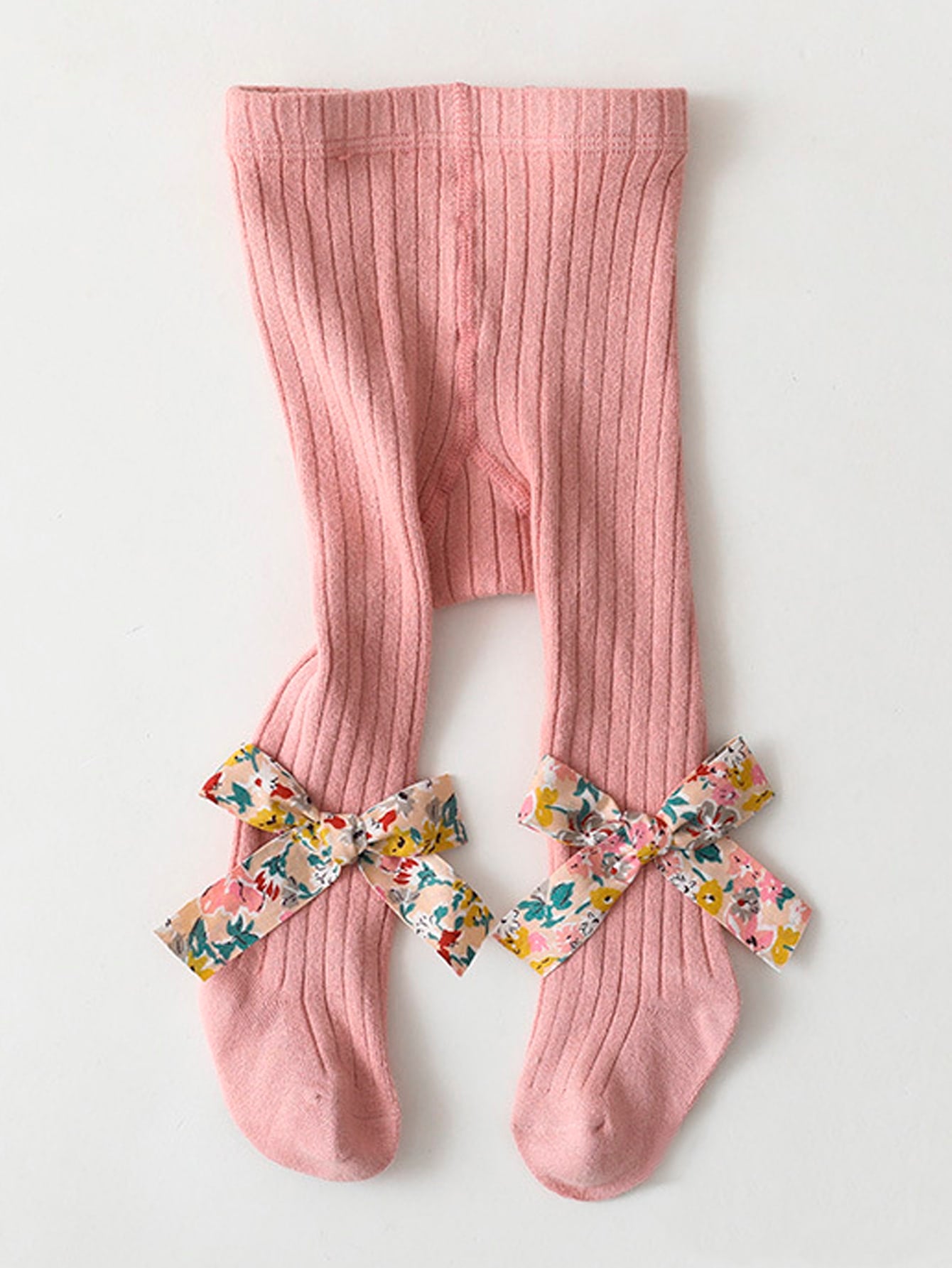 Toddler Girls Bow Decor Tights