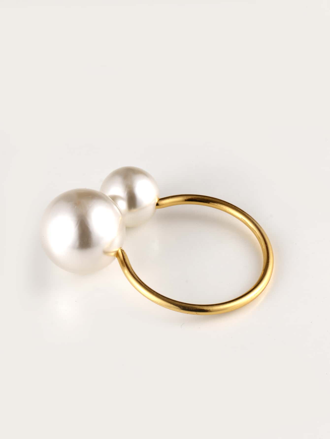 4pcs Pearl Decor Napkin Ring