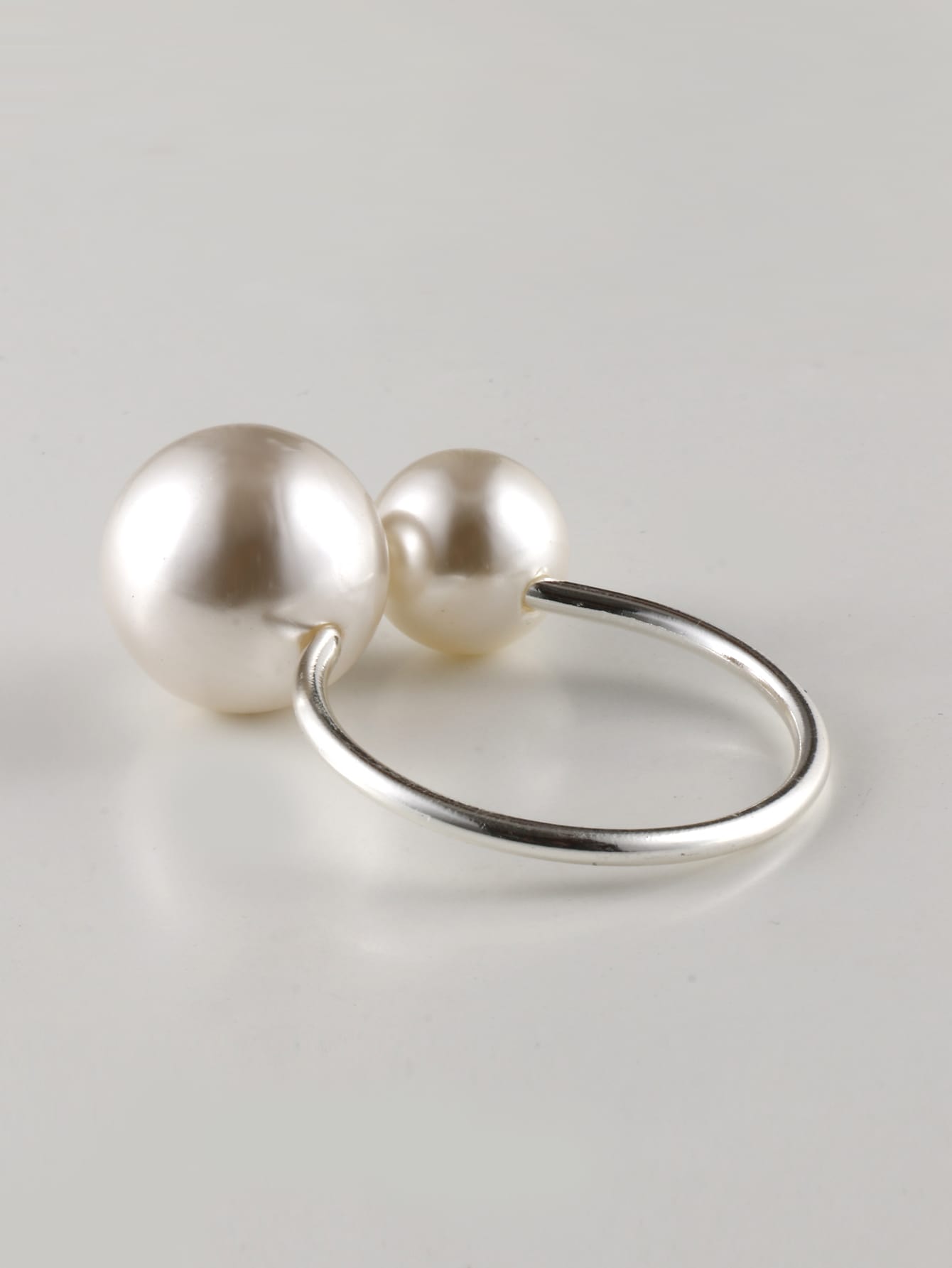 4pcs Pearl Decor Napkin Ring