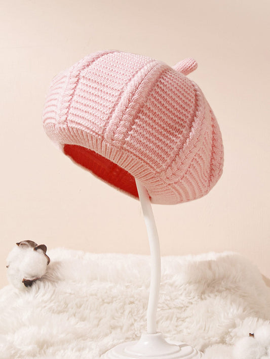 Toddler Girls Solid Knit Beret