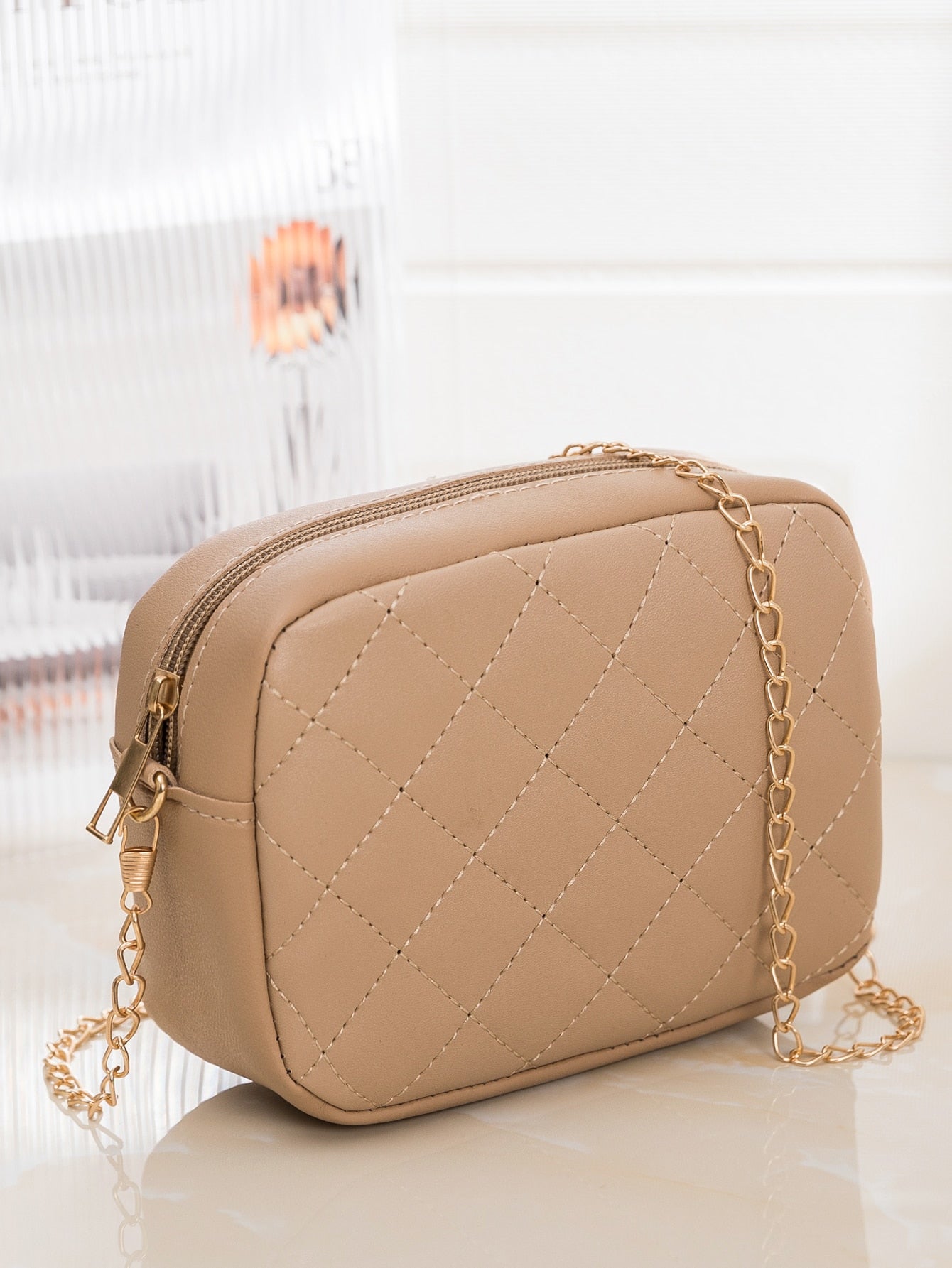 Minimalist Quilted Square Bag