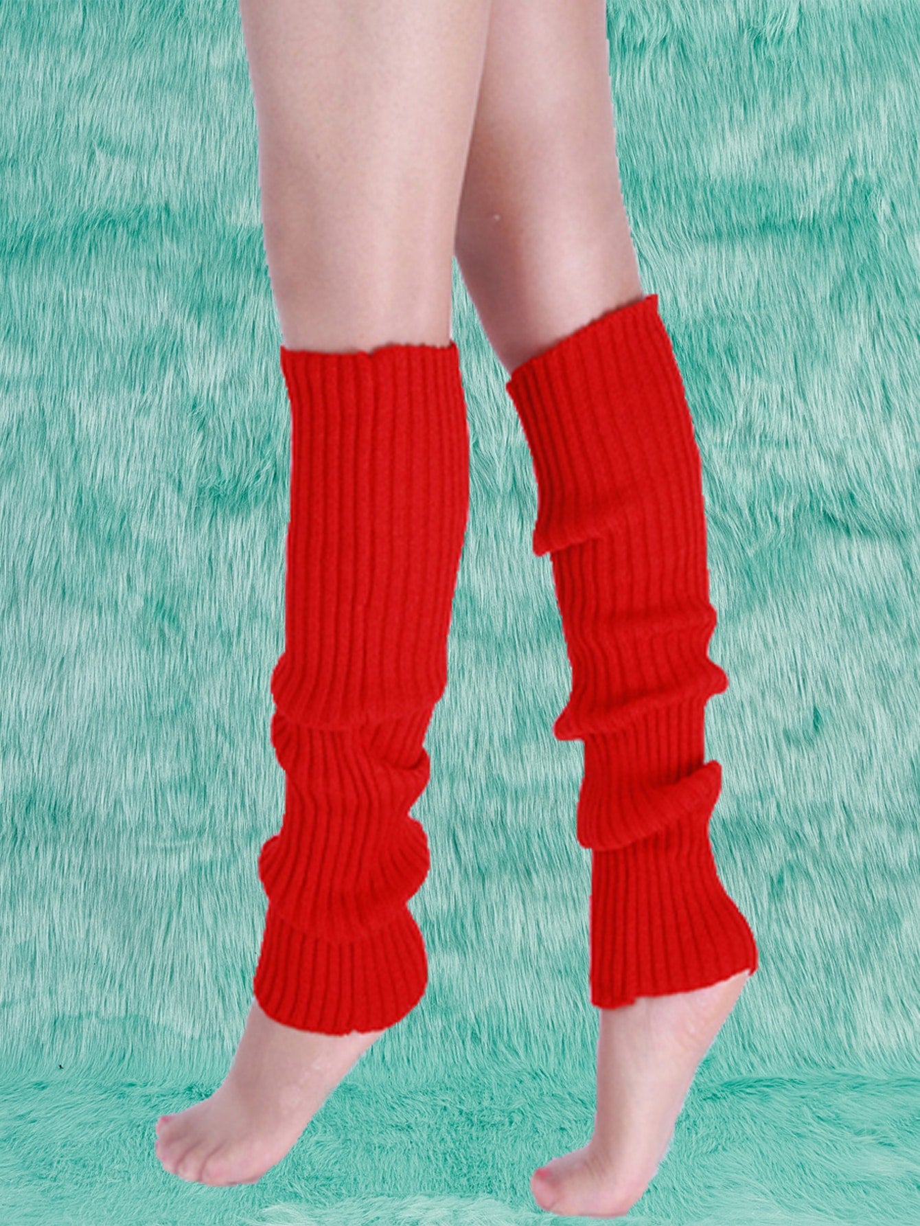 ROMWE Plain Knit Leg Warmer