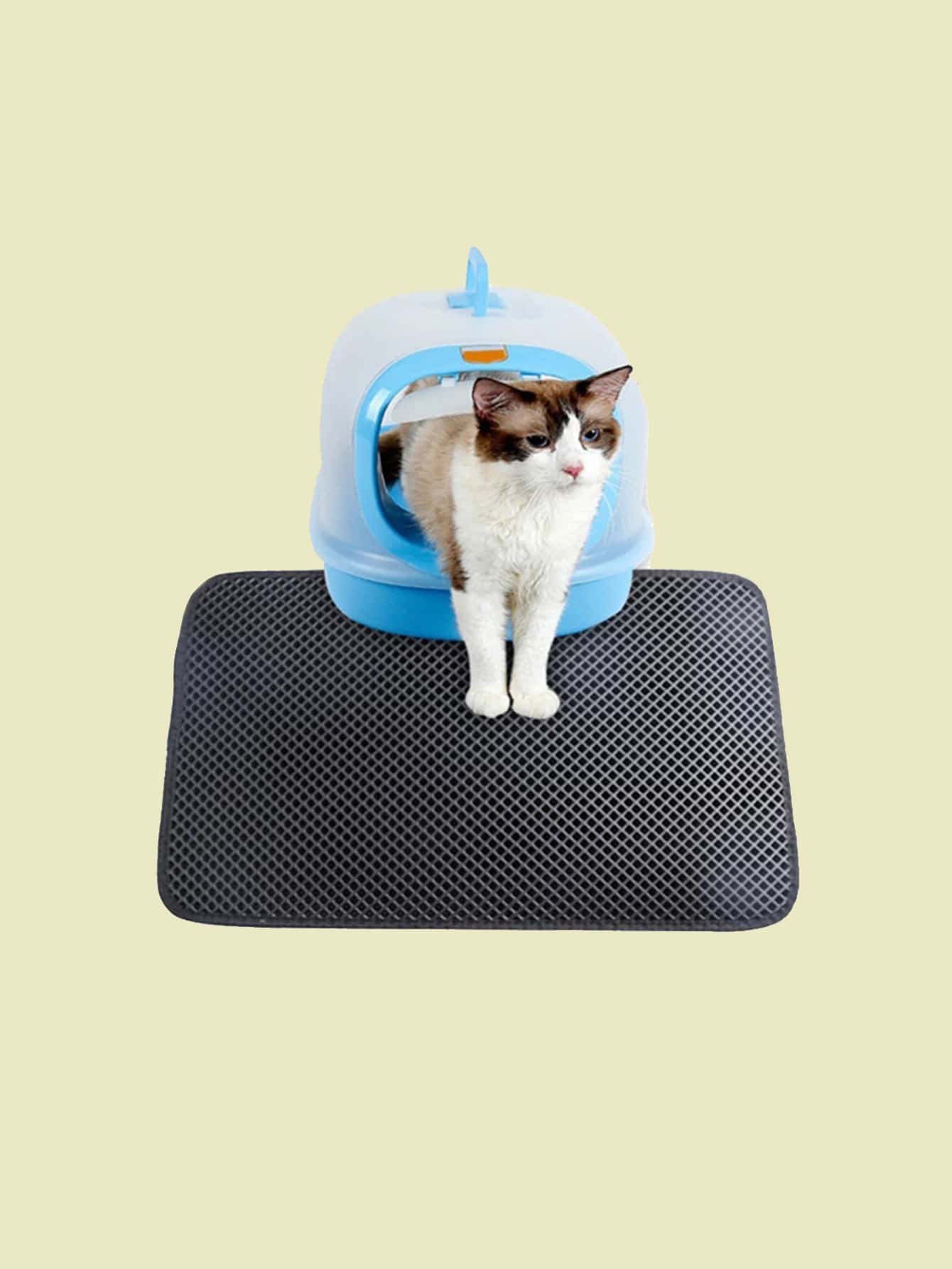 1pc Waterproof Pet Cat Litter Mat Double Layer Pet Mat Non slip Sand Cat Pad Washable Bed Mat Clean Pad