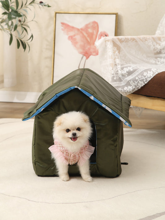 1pc Camo Print Pet Bed