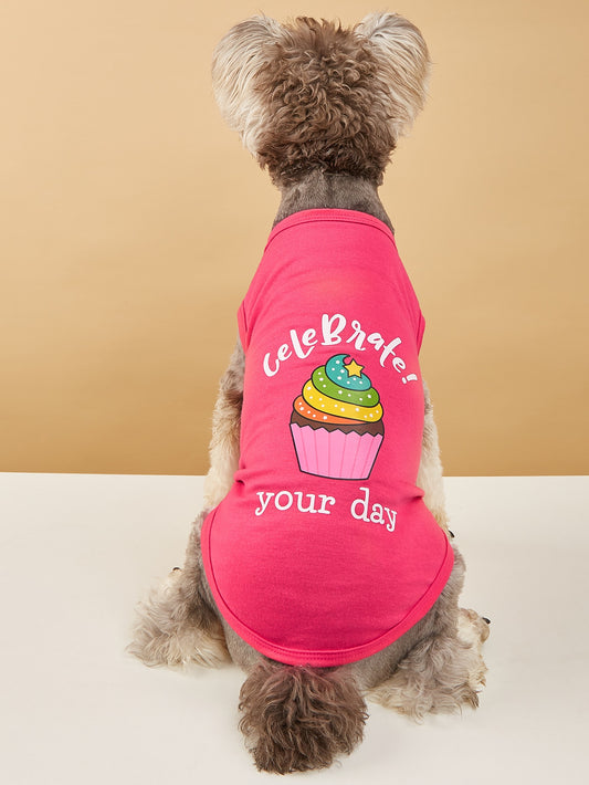 Cupcake Print Pet Tank Top