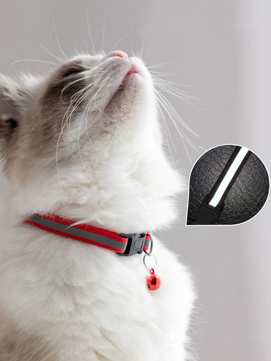 2pcs Random Color Reflective Pet Collar