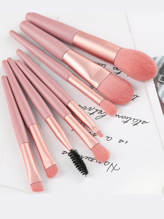 8pcs Portable Soft Makeup Brushes Set For Eyeshadow Foundation Powder Concealer Lip Blush Makeup