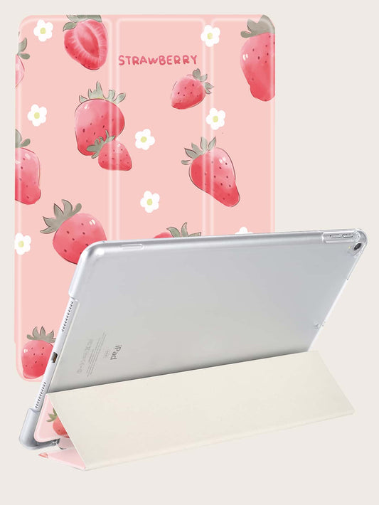Strawberry Print Case Compatible With iPad