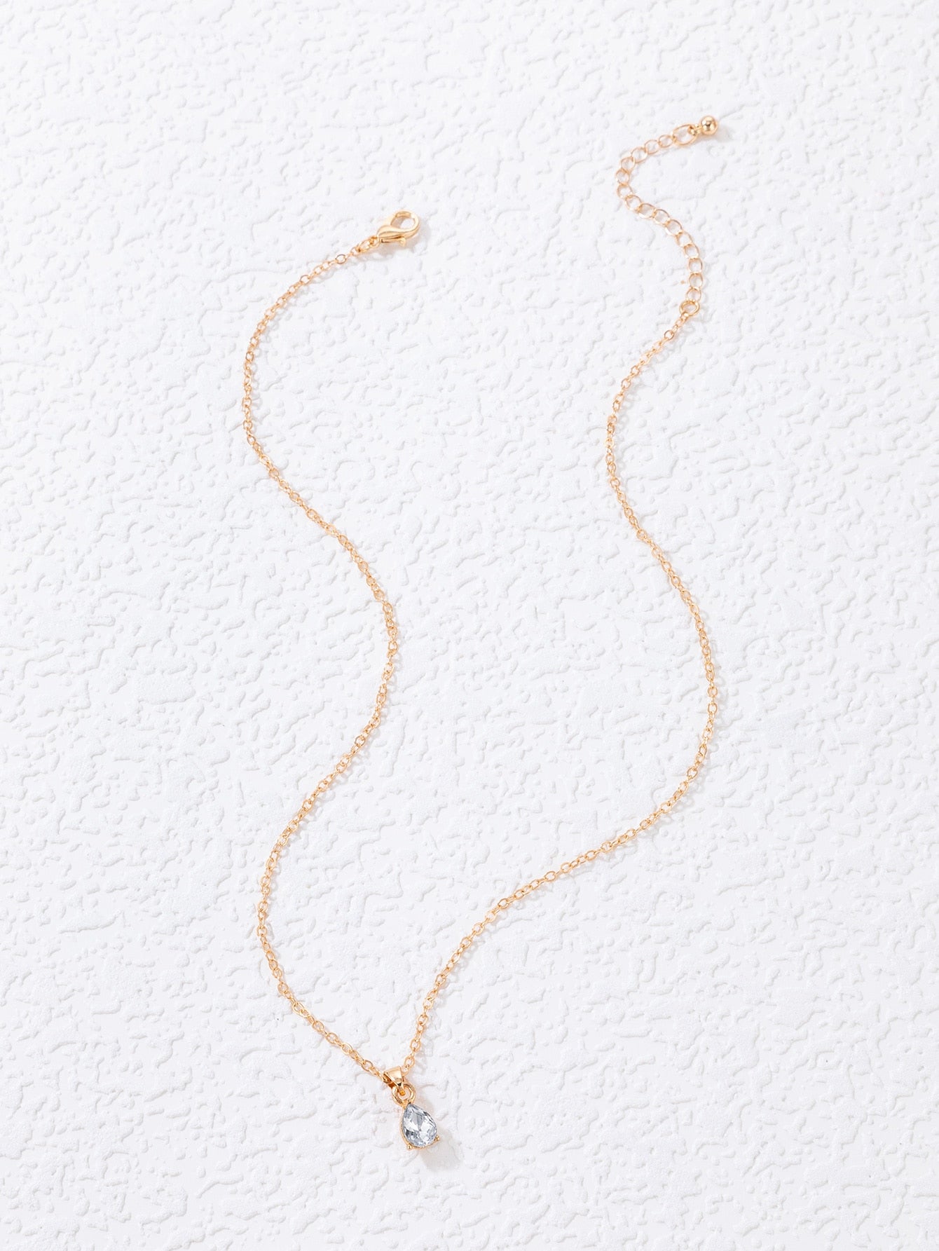 Cubic Zirconia Round Charm Necklace