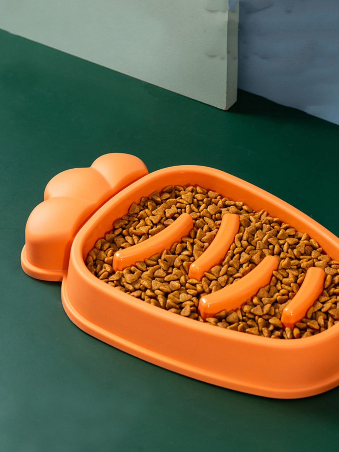 1pc Carrot Design Pet Bowl