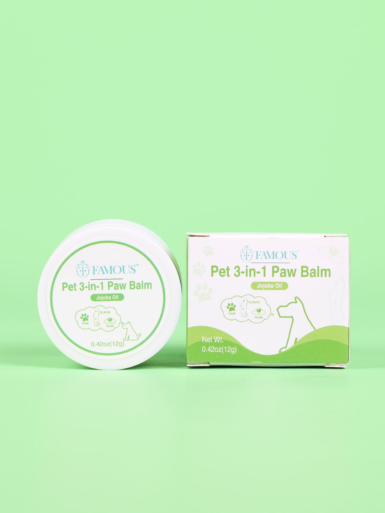 1pc Pet 3 In 1 Paw Balm