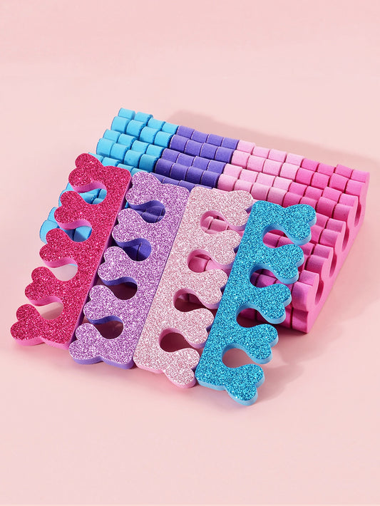 8pcs Glitter Sponge Finger Separator