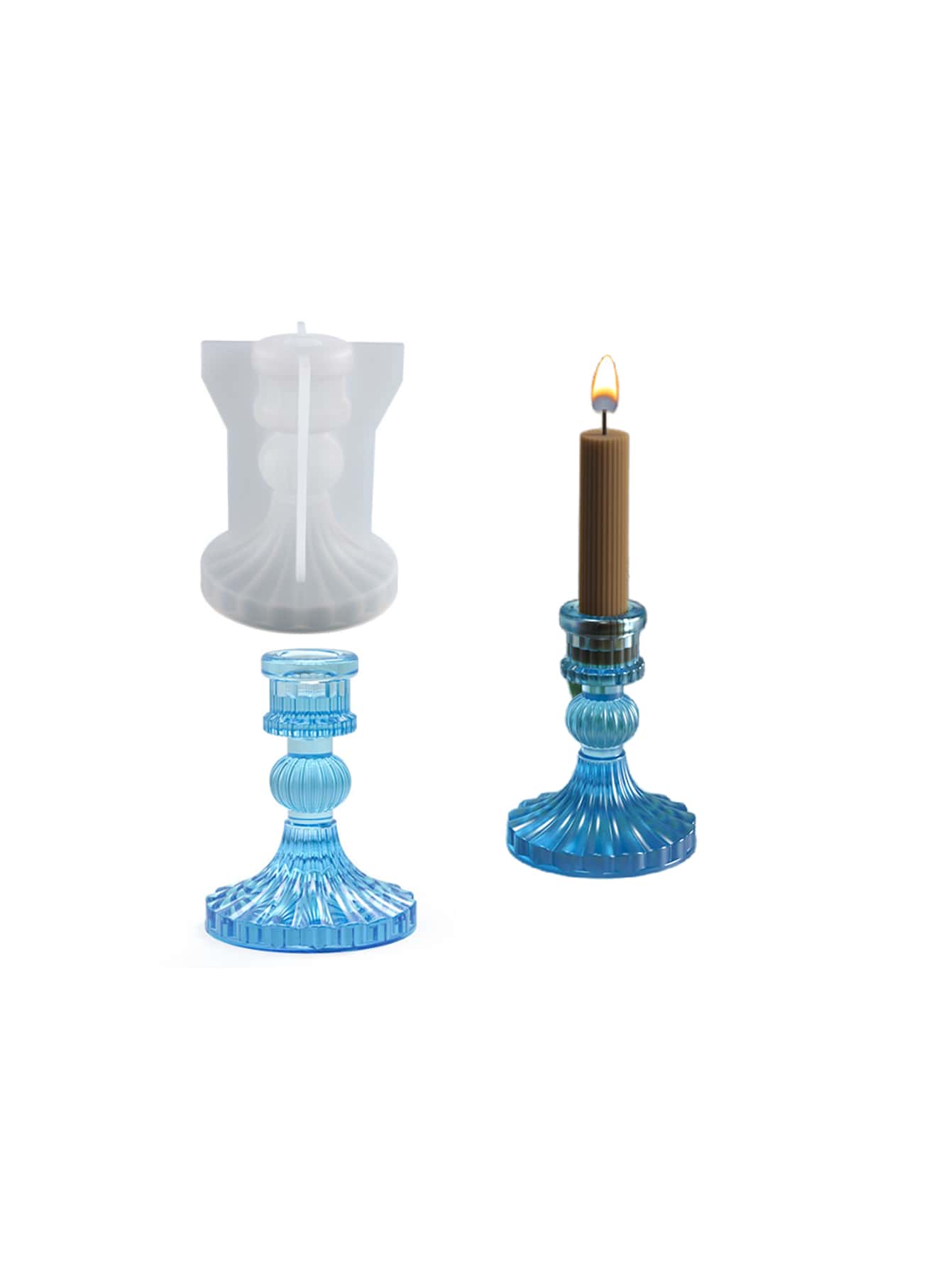 1pc Candle Holder Design DIY Silicone Mold