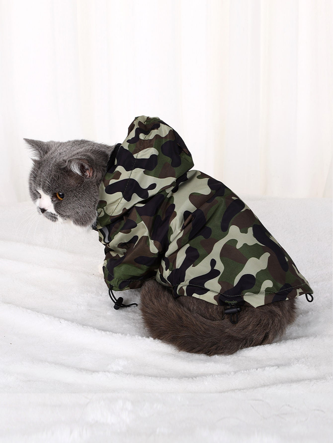 Camouflage Pattern Pet Raincoat
