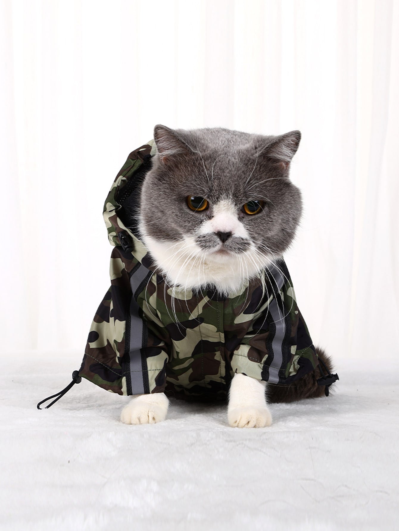 Camouflage Pattern Pet Raincoat