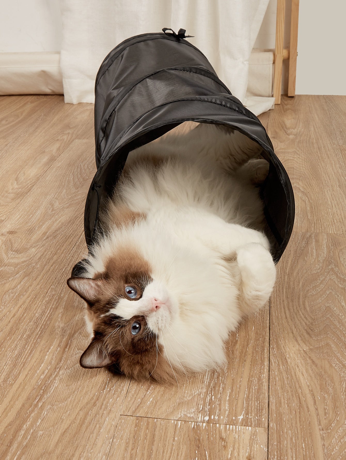 1pc Solid Color Foldable Cat Tunnel