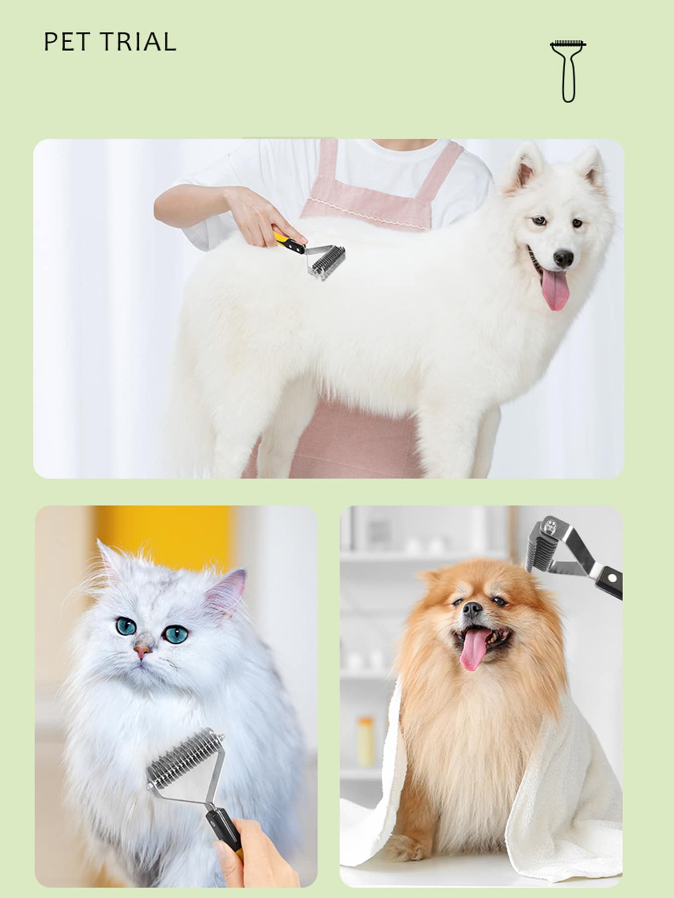 1pc Pet Hair Comb