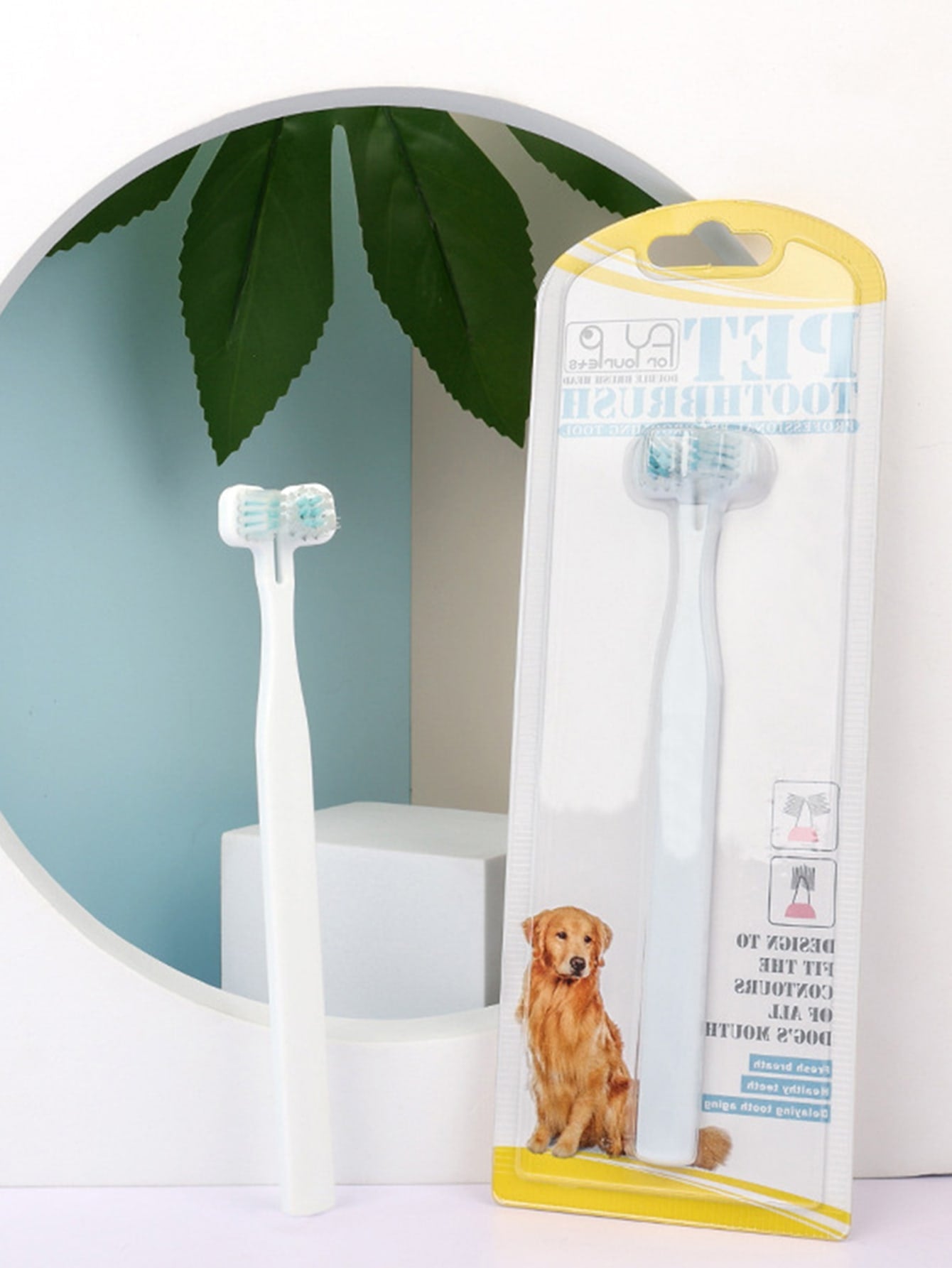 1pc Double ended Pet Toothbrush