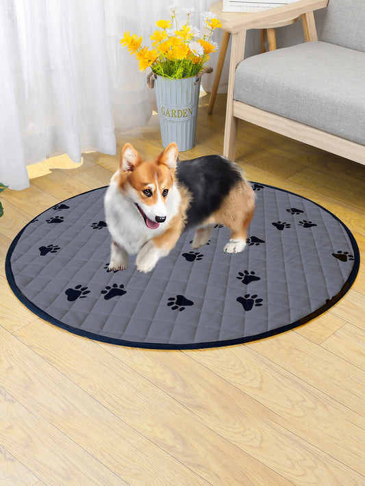 1pc Paw Print Pet Mat