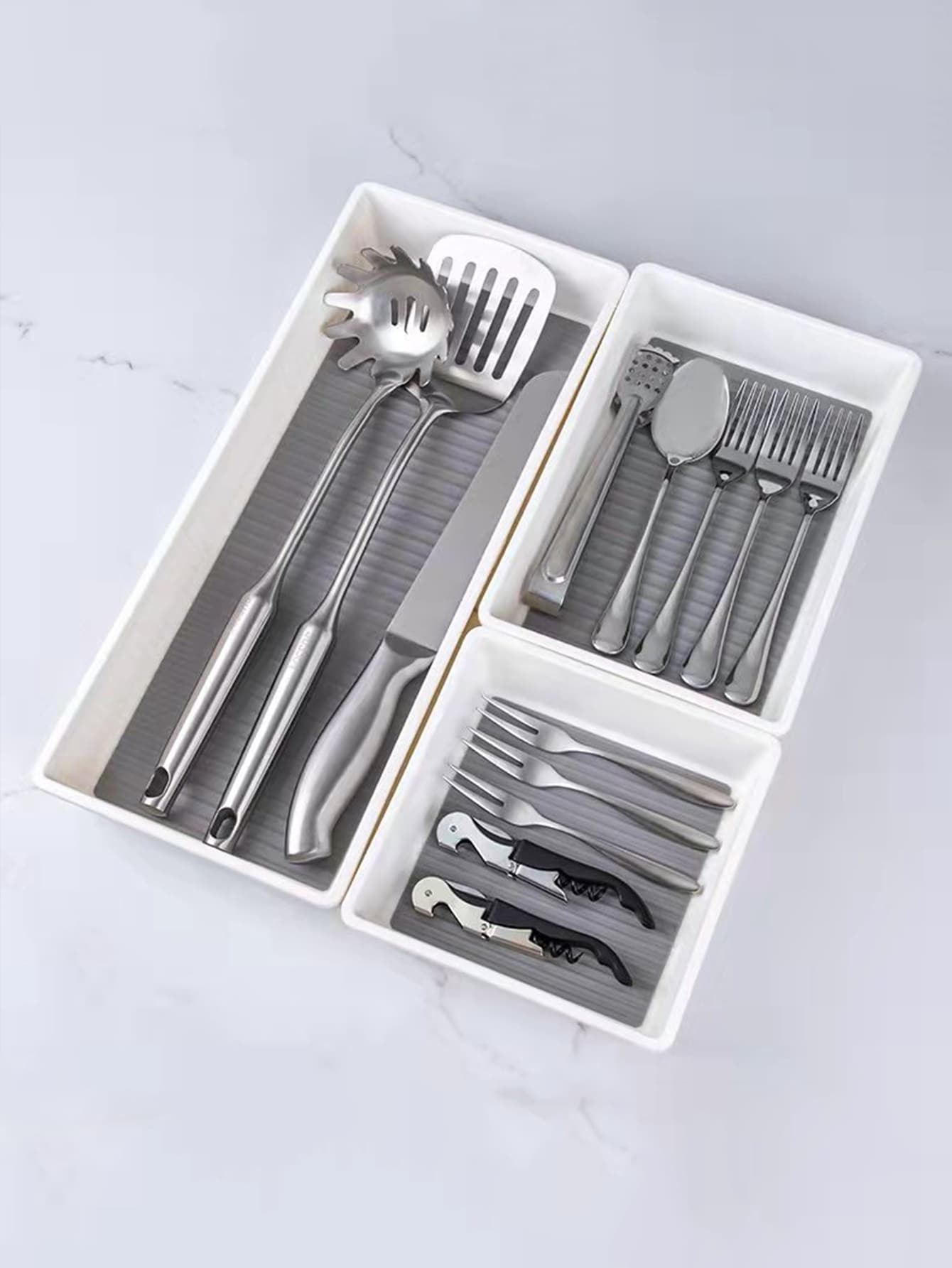 1pc Plain Flatware Storage Box