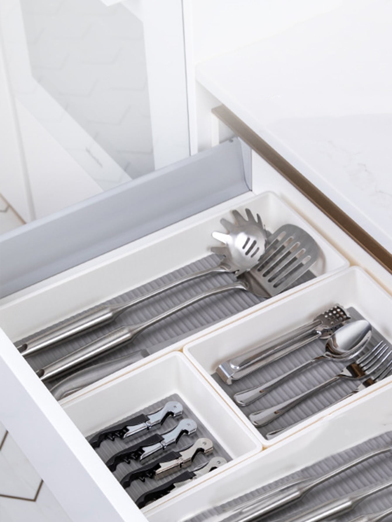 1pc Plain Flatware Storage Box