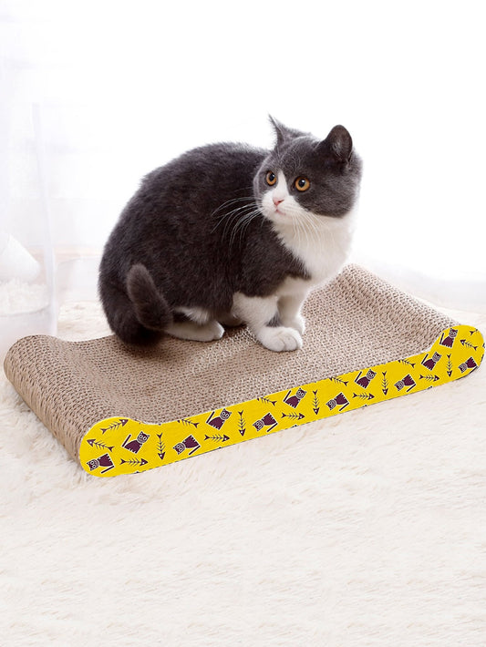 1pc Cat Print Cat Scratcher