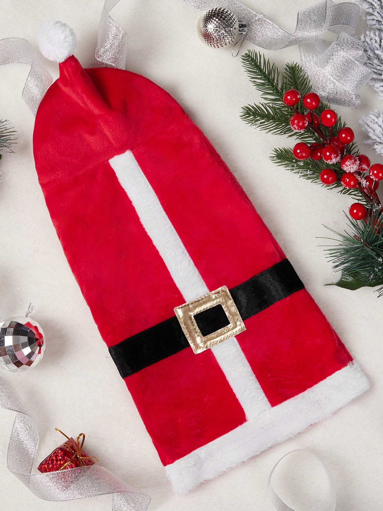 Christmas 1pc Santa Claus Design Pet Coat