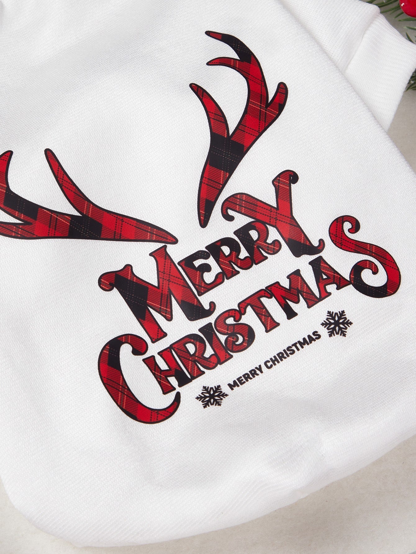 Christmas Letter Graphic Pet Sweatshirt