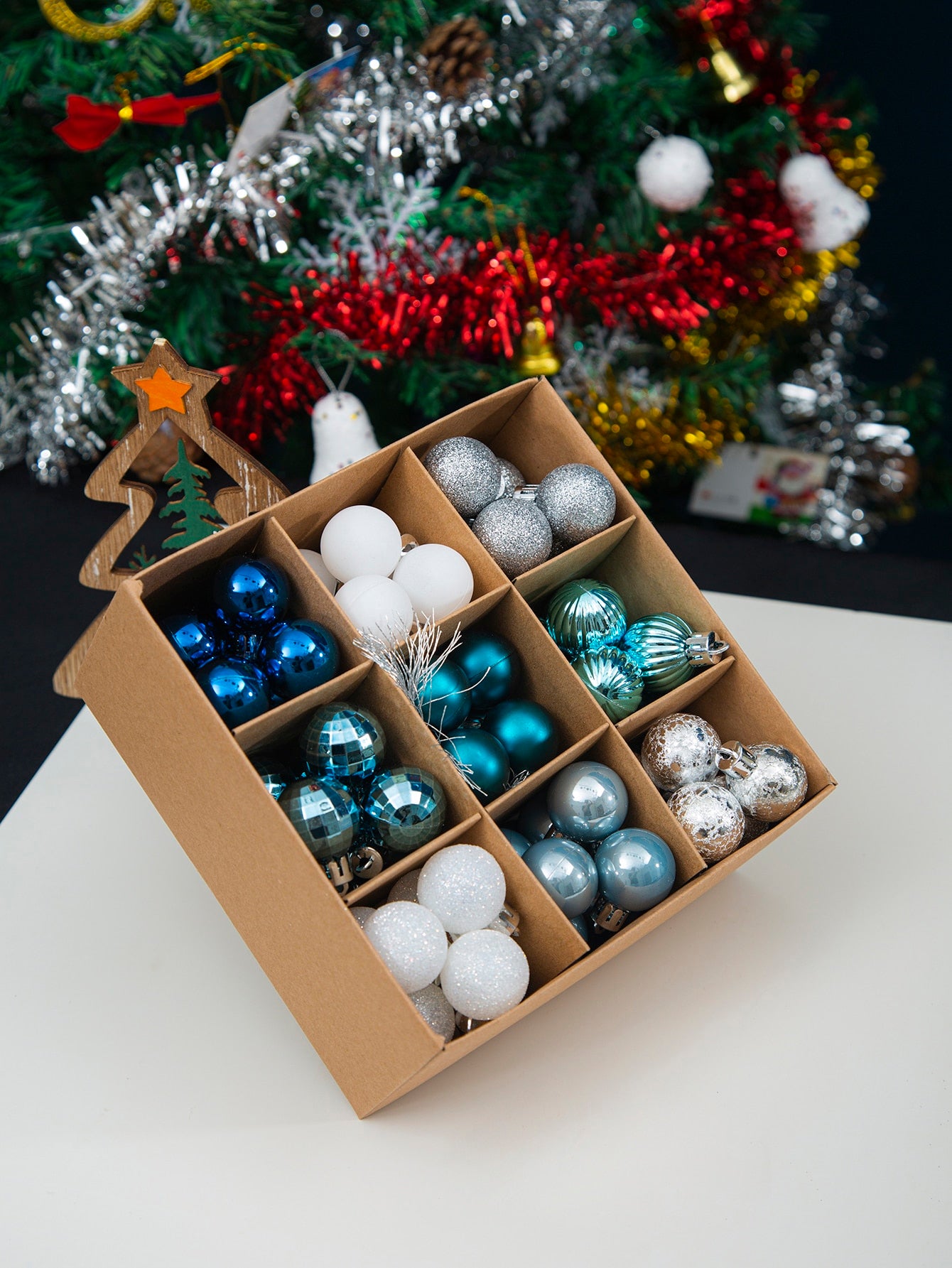 99pcs Christmas Tree Metallic Hanging Decorative Ball