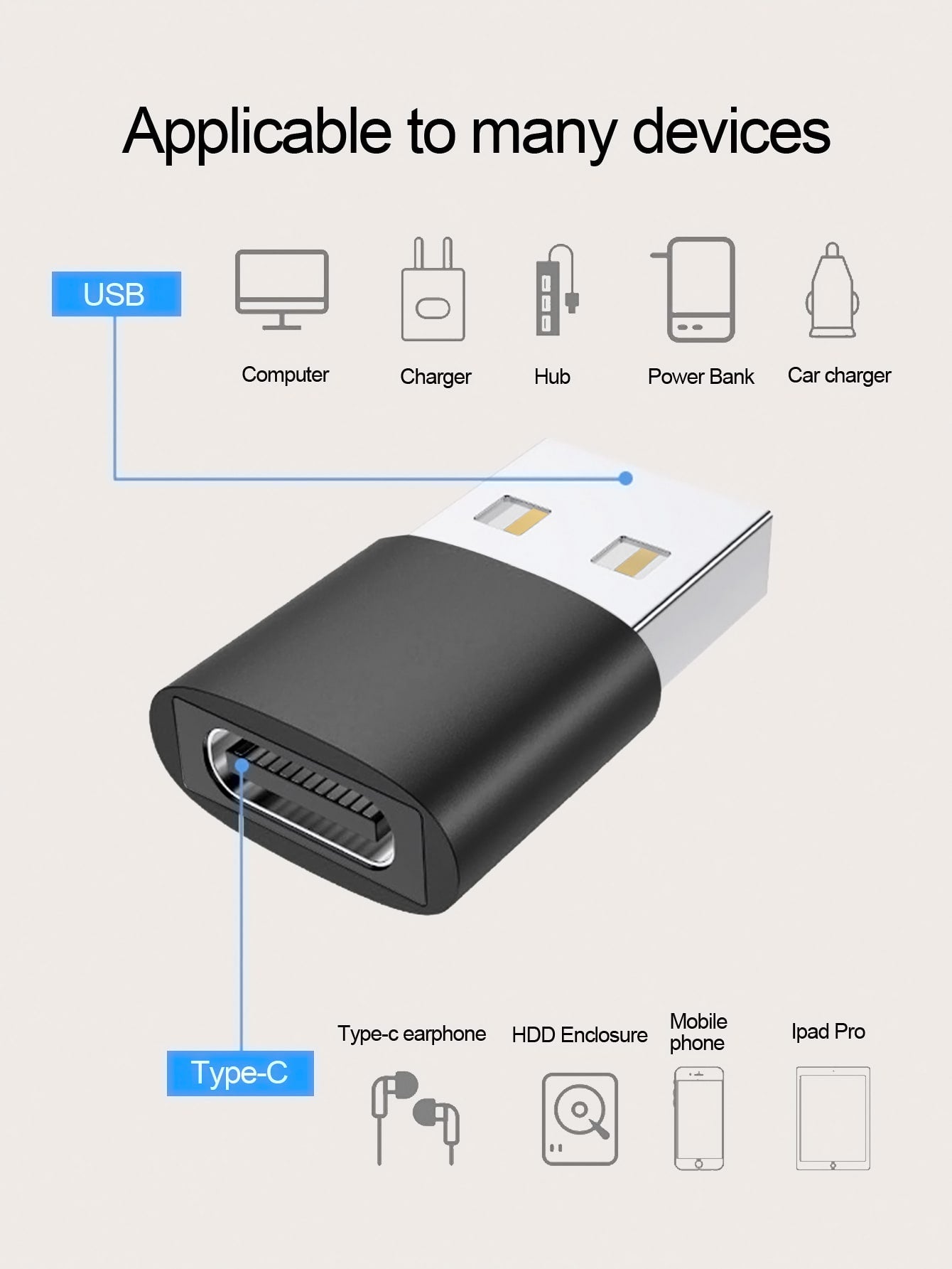 Type C To USB Adapter