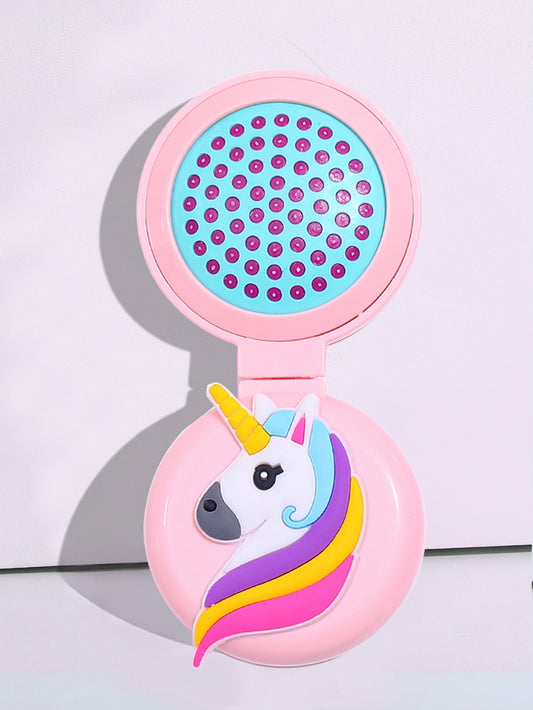 Cartoon Unicorn Decor Cushion Hair Brush