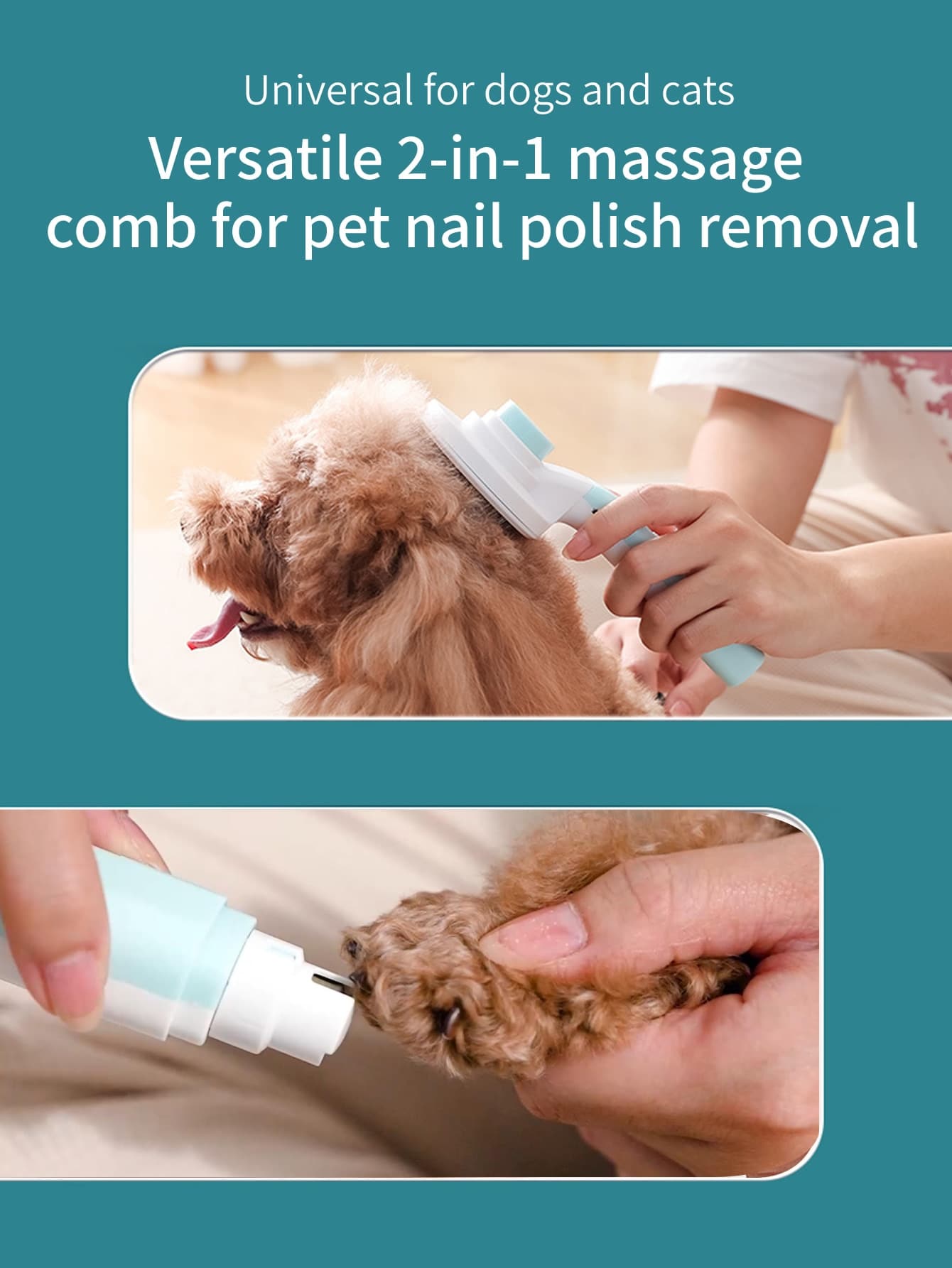 1pc 2 In 1 Pet Nail Grinder