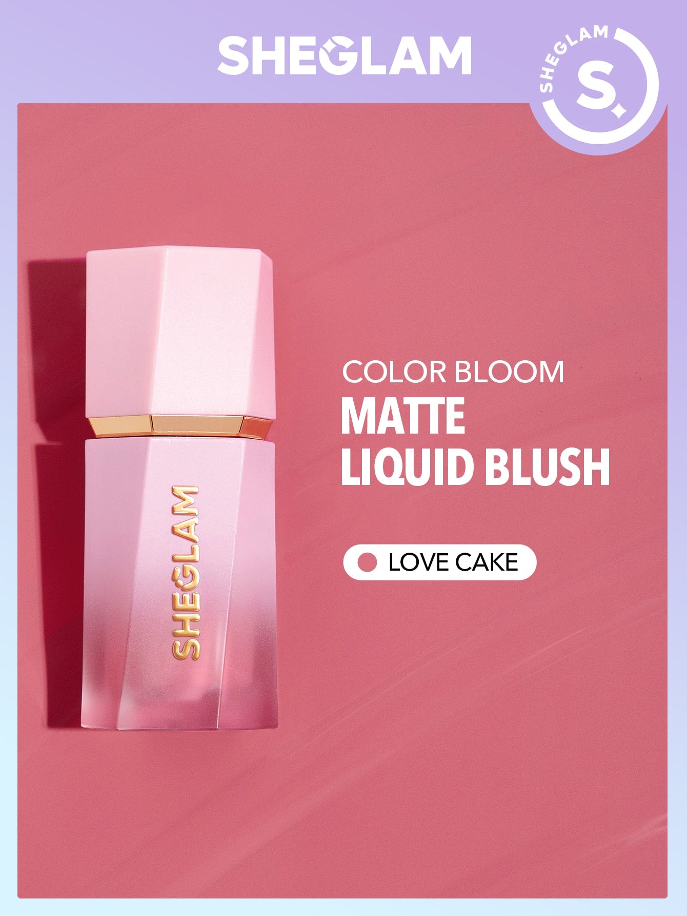 SHEGLAM Color Bloom Liquid Blush Matte Finish Love Cake