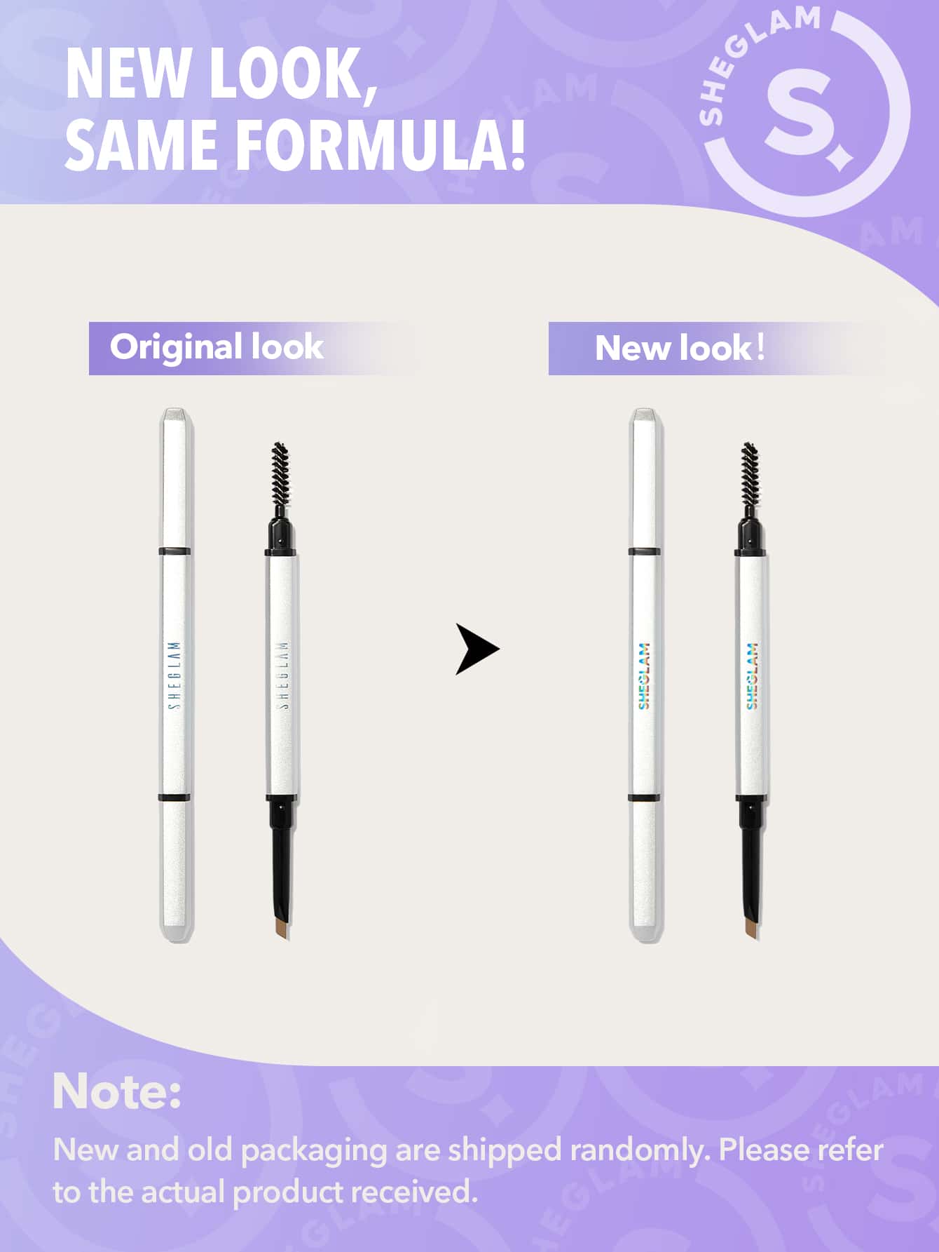 SHEGLAM Dual-Ended Fine Eyebrow Pencil - Coffee  Waterproof  Double Head Eyebrow Pen Long Lasting Smudge-Proof Filling Outlining Triangle Head Eyebrow Makeup
