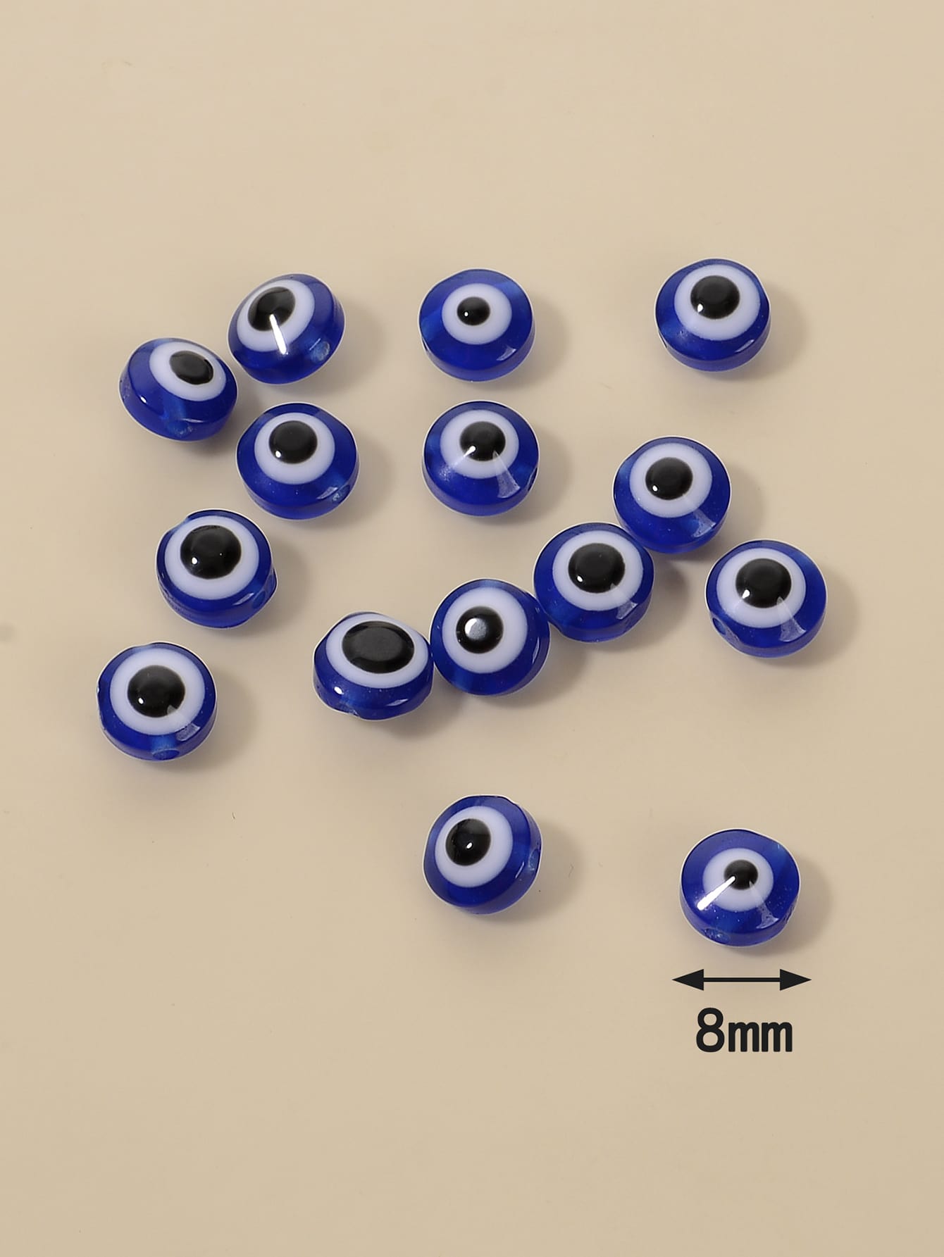 50pcs Evil Eye Detail DIY Bead