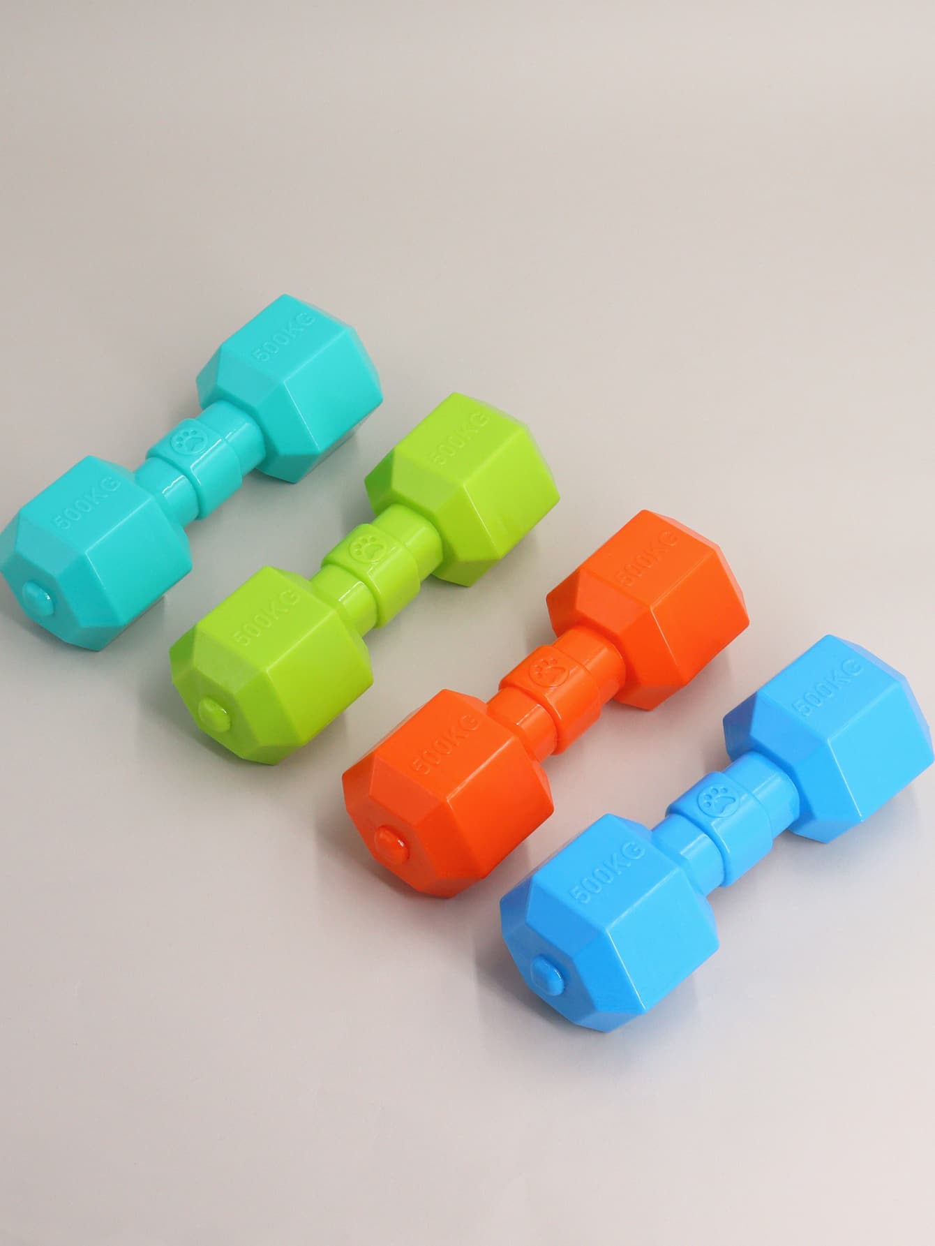 1pc Random Color Dumbbell Design Pet Sound Toy
