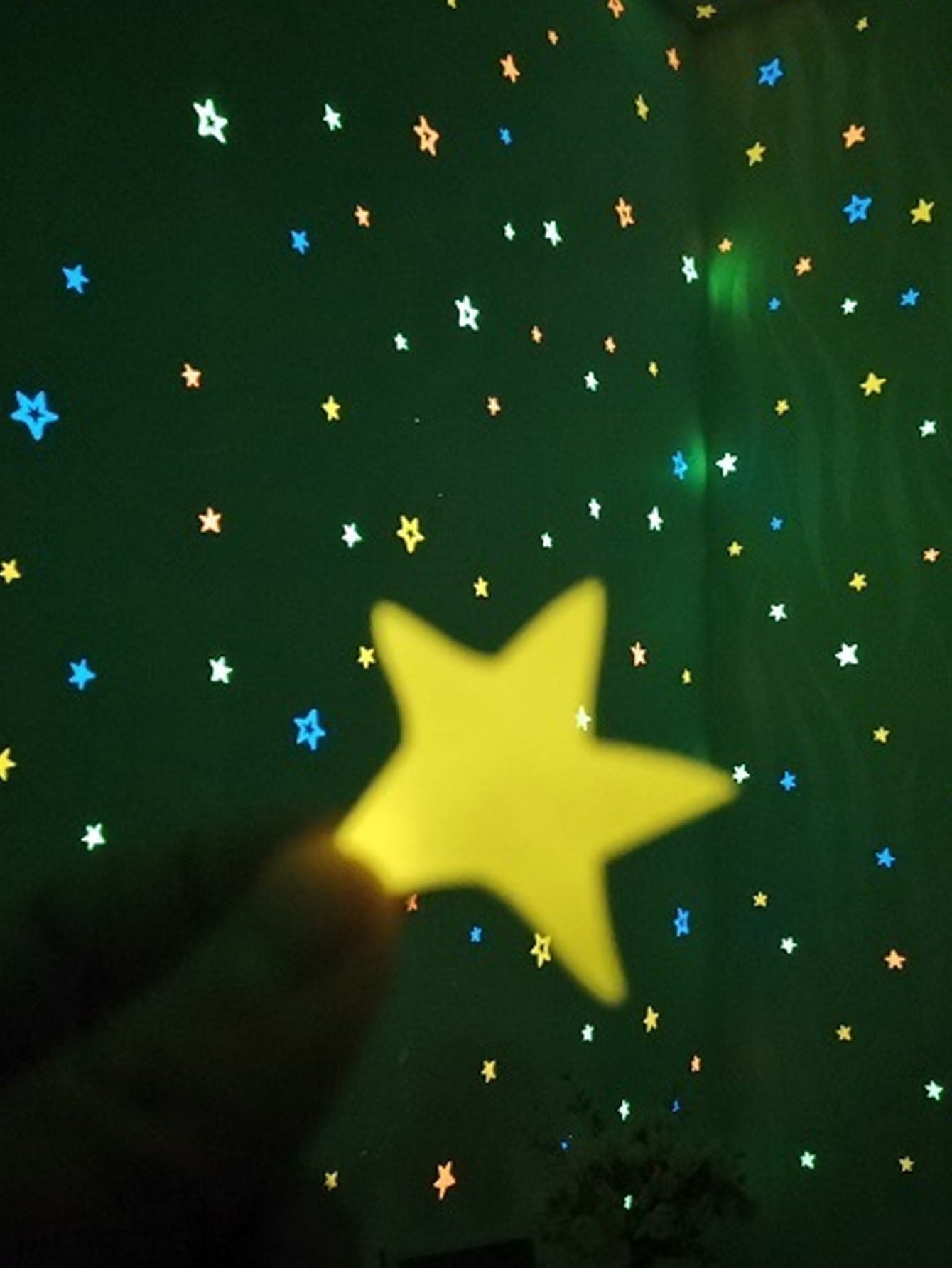 100pcs Star Pattern Glow In The Dark Wall Sticker