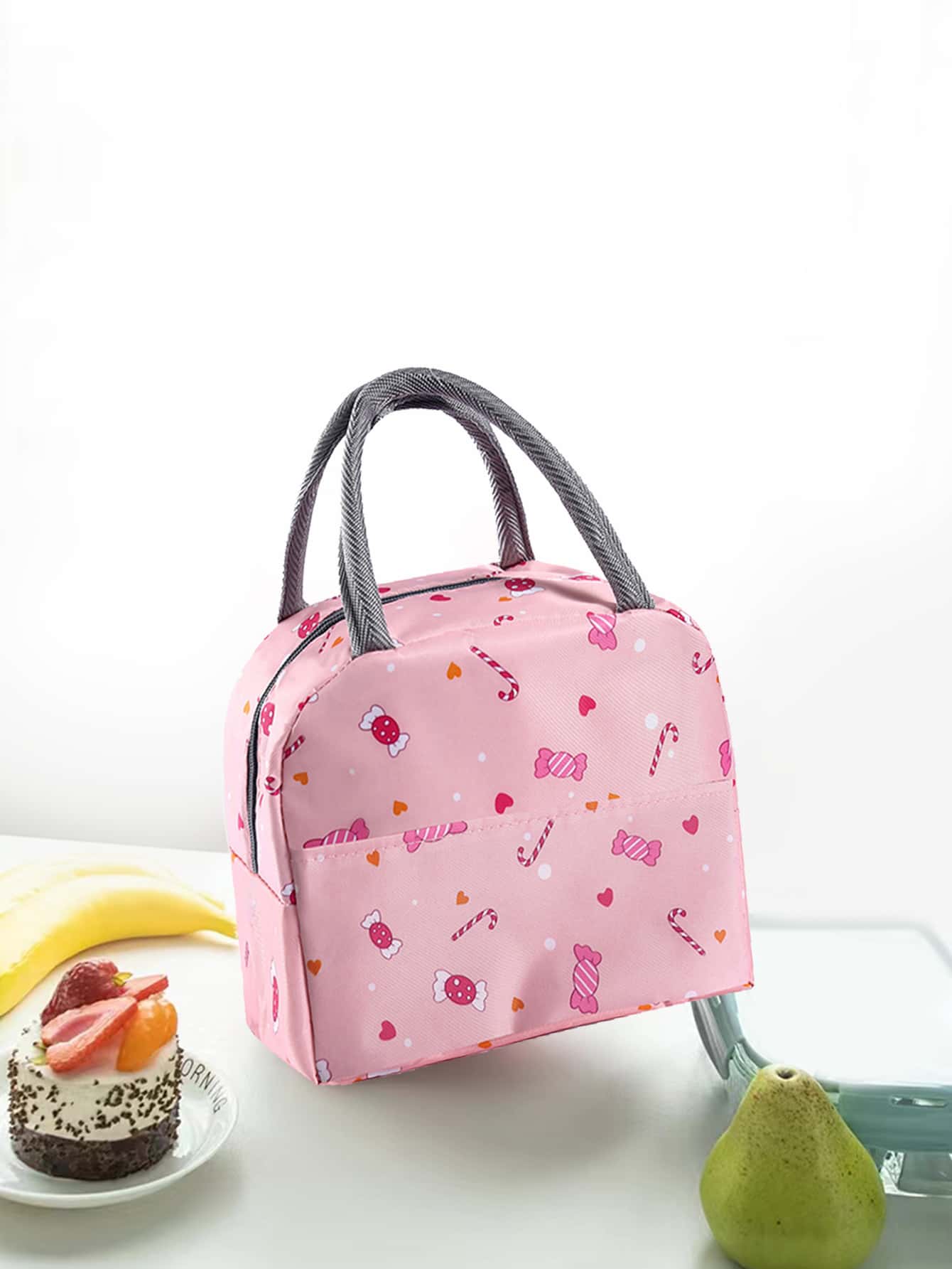 1pc Candy Print Lunch Bag