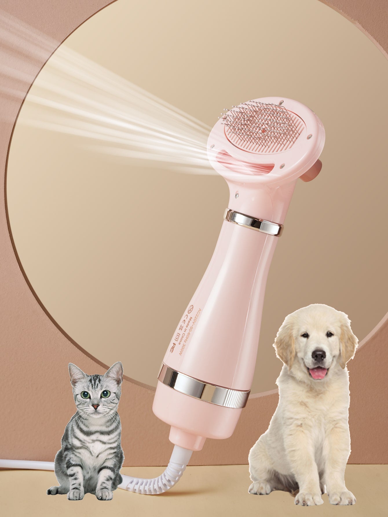 1pc 2 In 1 Pet Grooming Hair Dryer