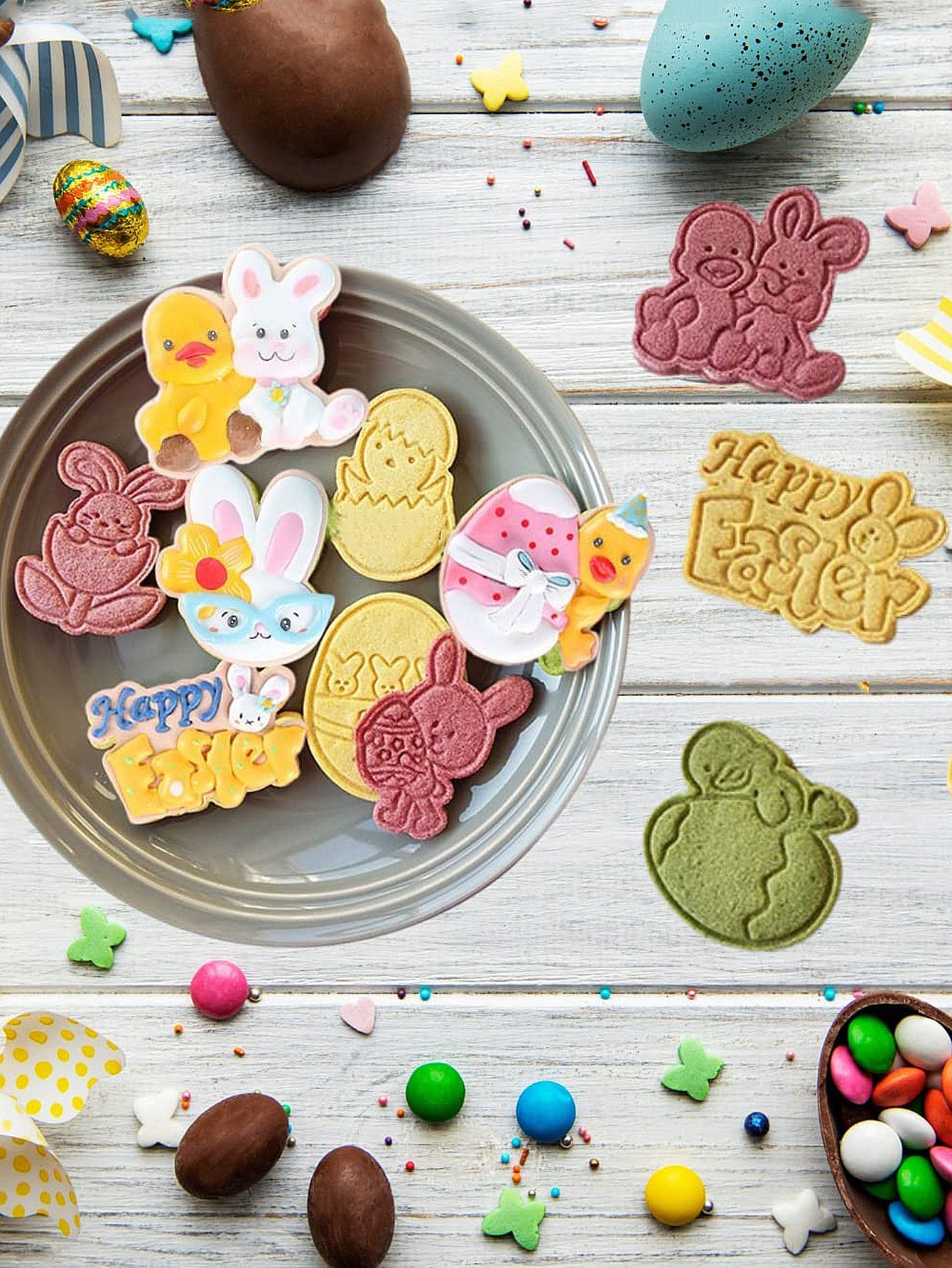 4pcs Easter Cookie Mold