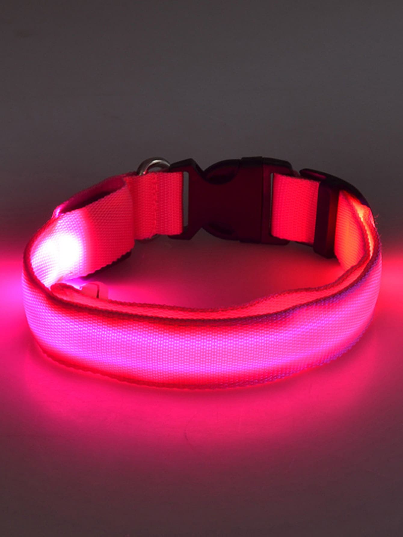 1pc LED Light Up Dog Collar For Night Safety Walking With Quick Snap Buckle Adjustable Comfortable Nylon Collar For Small Medium Large Dogs