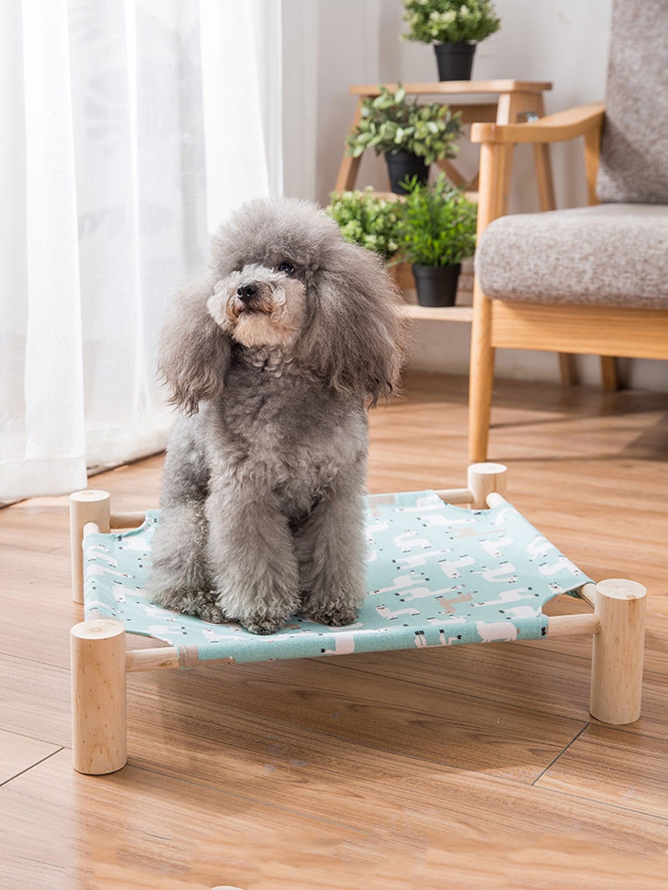 1pc Plaid Print Pet Bed For Dog And Cat For Sleeping