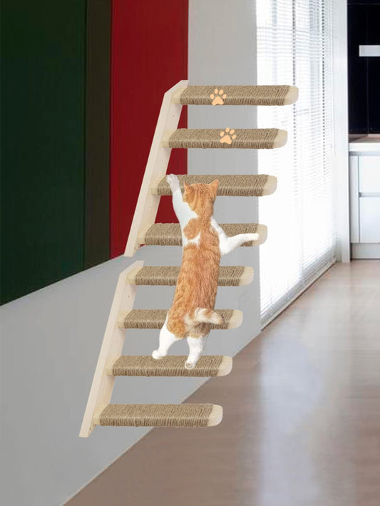 1pc Wall Mounted Cat Climbing Ladder For Cat For Play