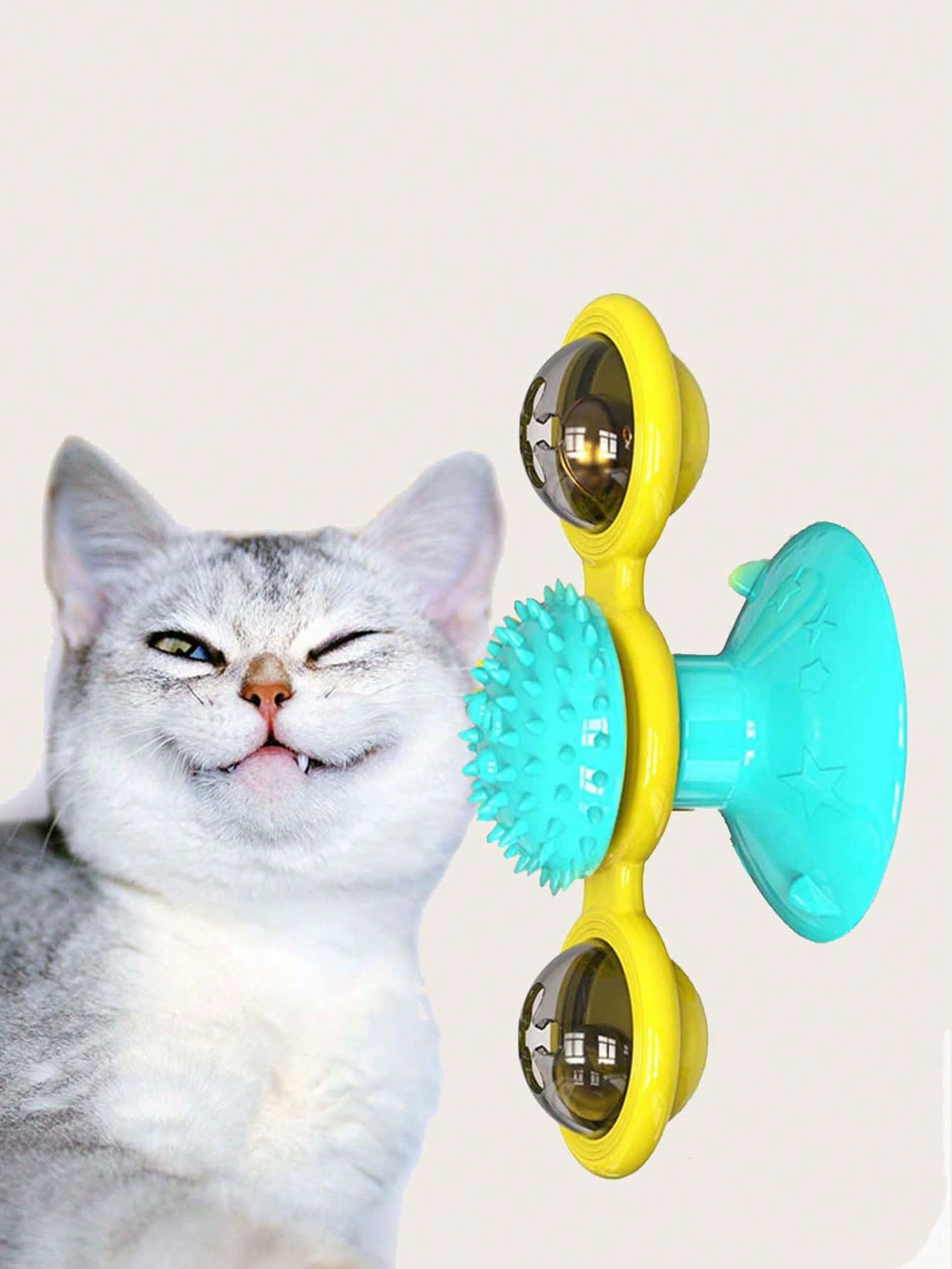 1pc Rotatable Random Cat Teaser Toy For Cat For Interaction