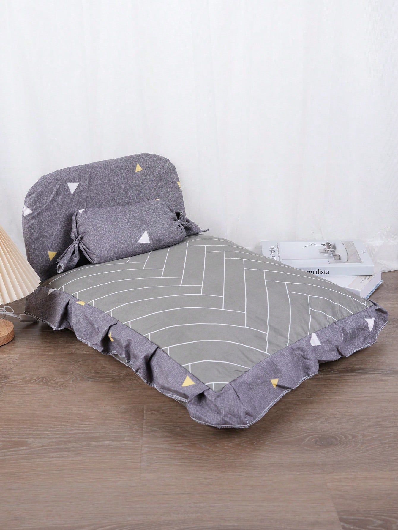 1pc Geometric Pattern Pet Bed For Dog And Cat For Sleeping