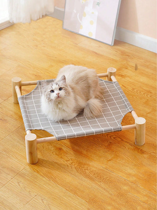 1pc Plaid Print Pet Bed For Dog And Cat For Sleeping