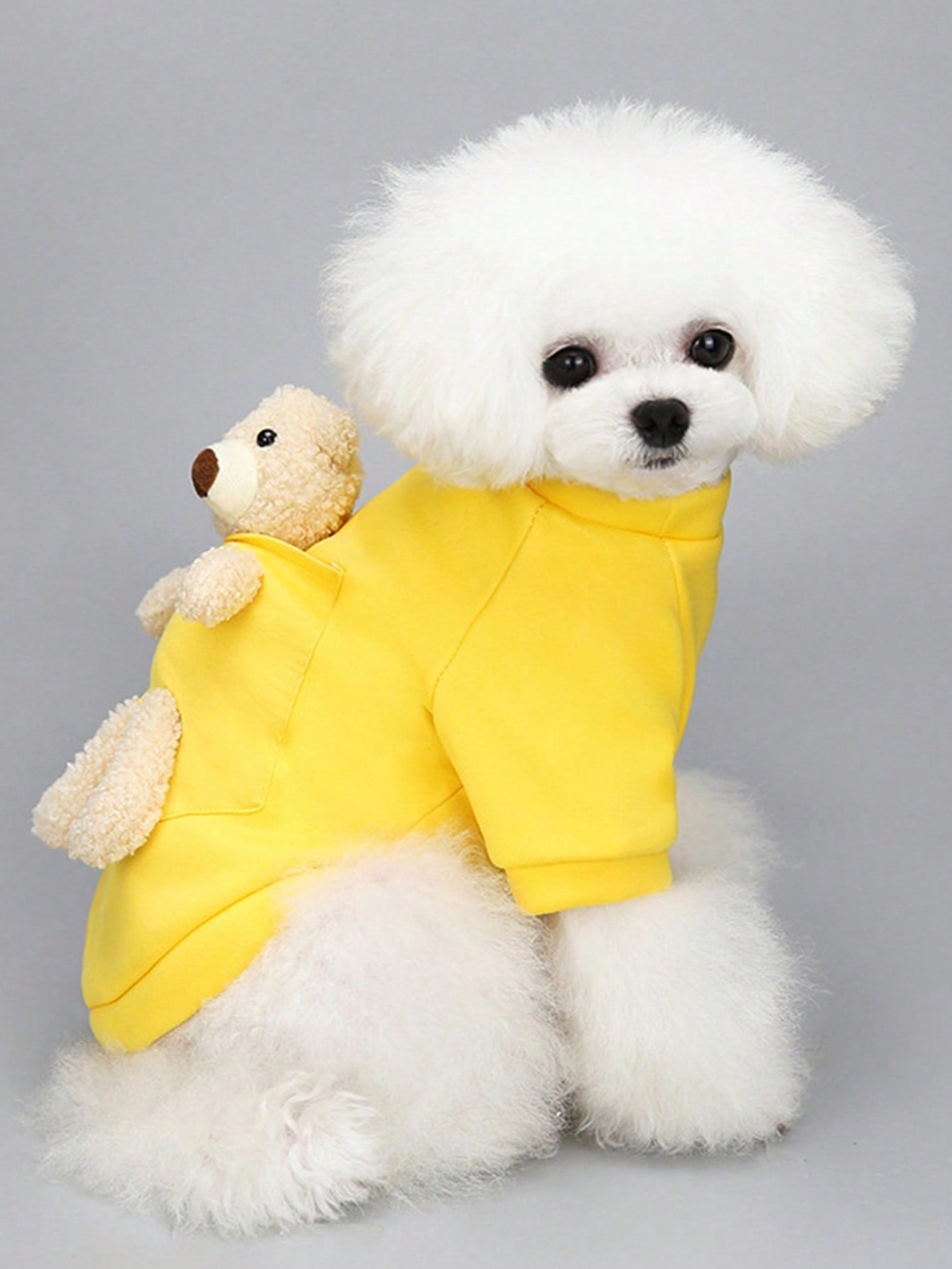 1pc Bear Decor Pet Sweatshirt For Dog And Cat For Spring